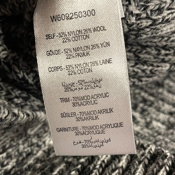 NWT Opening Ceremony Gray Sweater Pink Faux Fur Trim Large - Picture 10 of 10